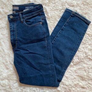 DL1961 Women's Chrissy Skinny Ankle Jeans in Dark Blue